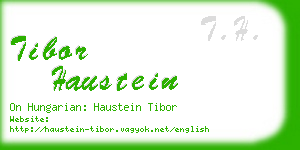 tibor haustein business card